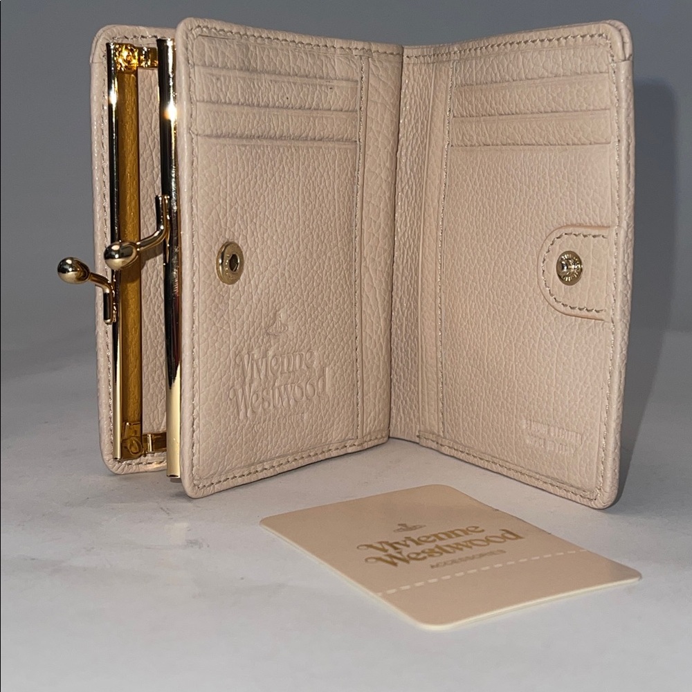 Vivienne Westwood Balmoral Small Wallet – 2015 – Powder Pink Leather – New with - Picture 4 of 11